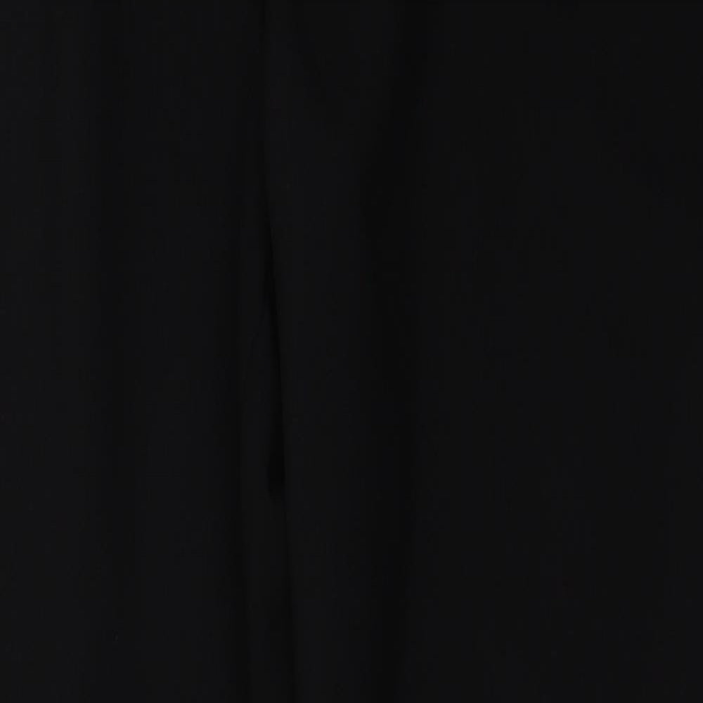 George Womens Black  Polyester Cropped Trousers Size 14 L26 in Regular Button