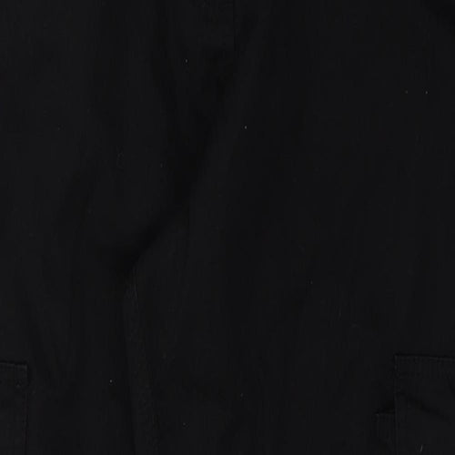 ROKWEAR Womens Black  Cotton Carpenter Trousers Size 12 L30 in Regular Button - Work Wear