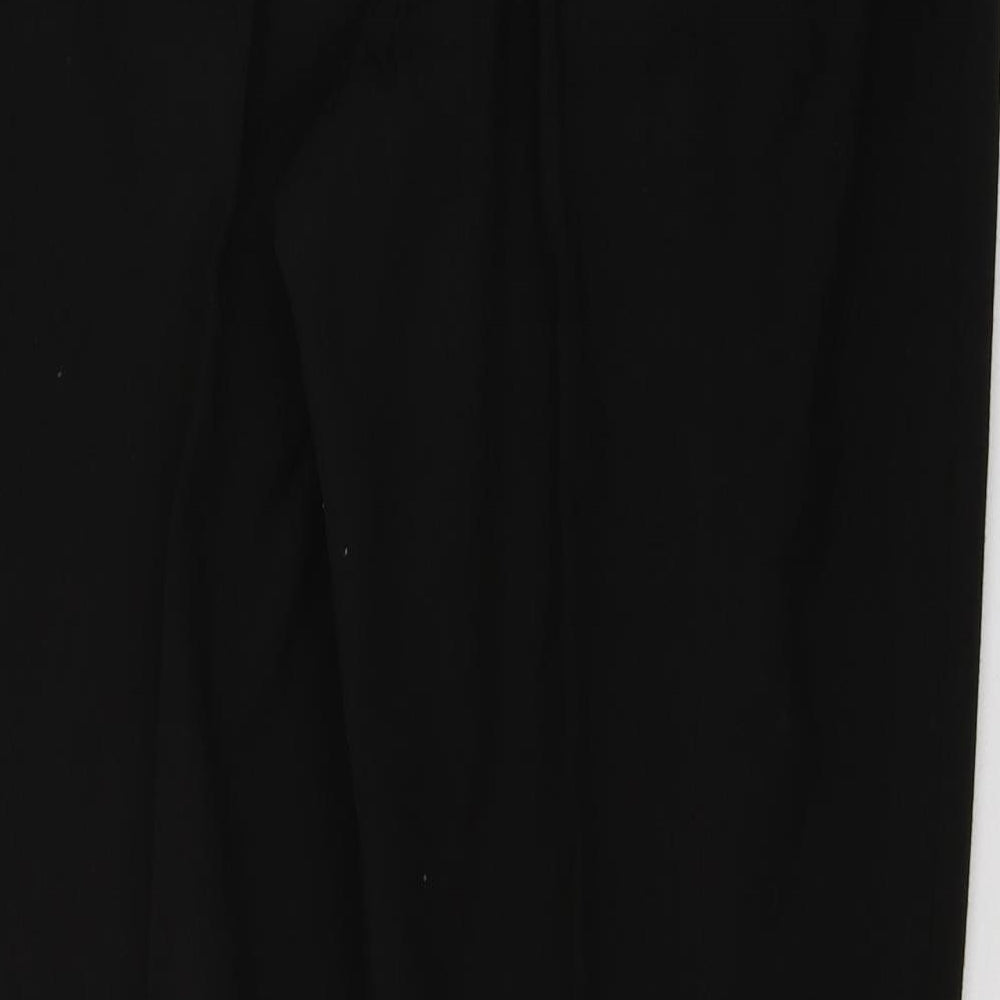 Sarah Hamilton Womens Black  Polyester Trousers  Size 12 L29 in Regular Zip