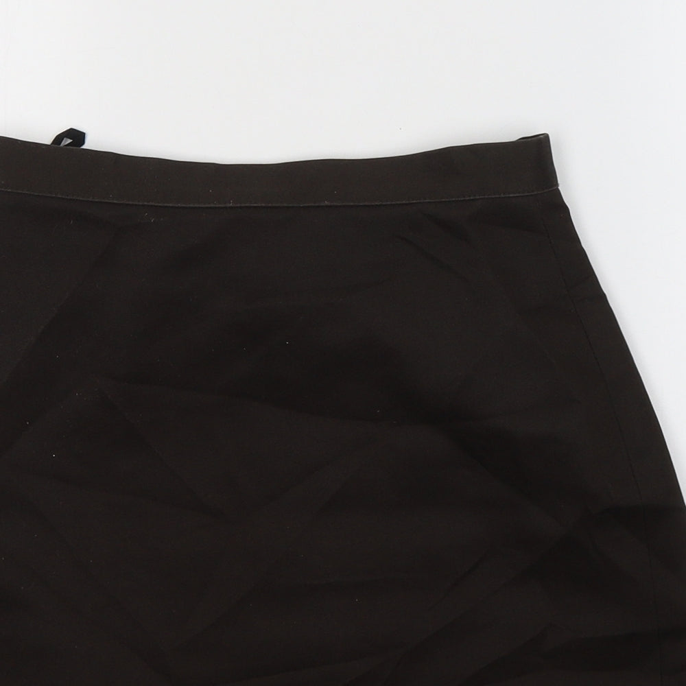 DAVID LUKE Womens Brown  Polyester A-Line Skirt Size 26 in   Zip