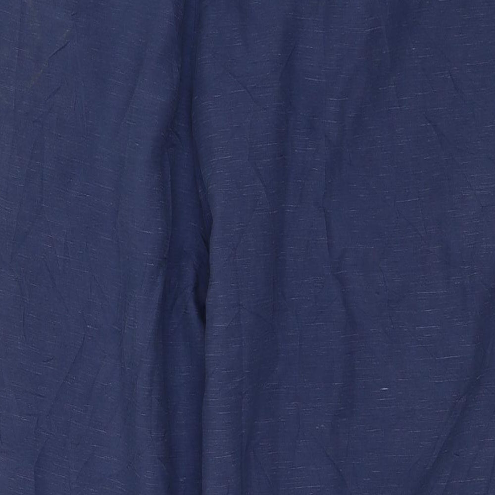 Per Una Womens Blue  Lyocell Trousers  Size 20 L29 in Regular Button