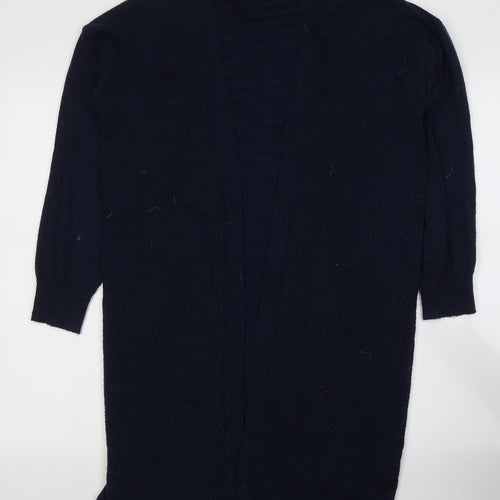 TU Womens Blue V-Neck  Viscose Cardigan Jumper Size 10
