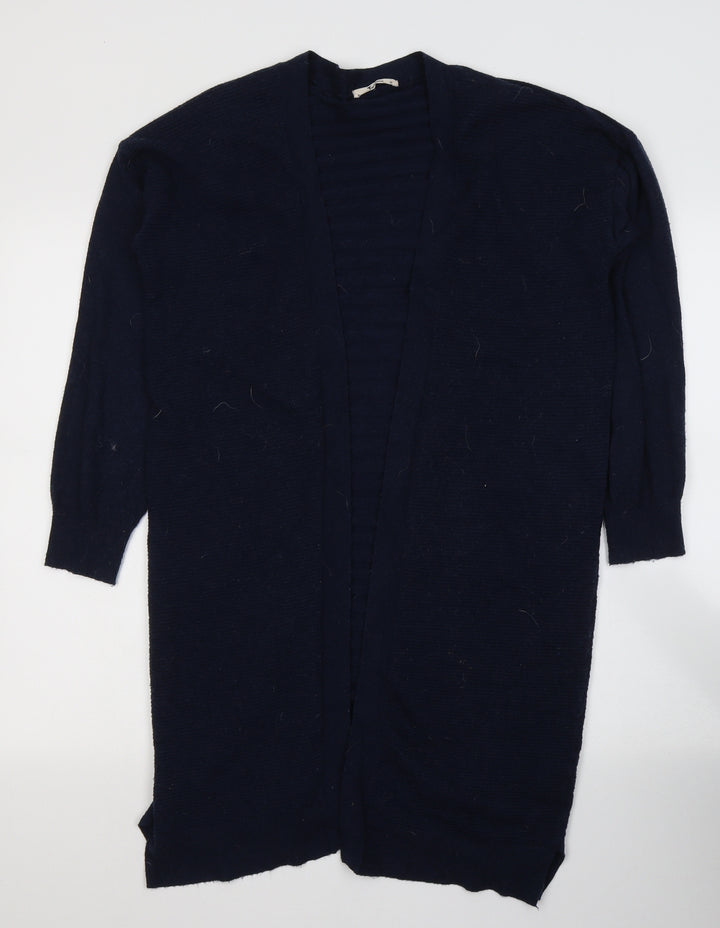TU Womens Blue V-Neck Viscose Cardigan Jumper Size 10