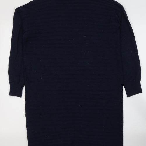 TU Womens Blue V-Neck  Viscose Cardigan Jumper Size 10