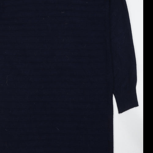 TU Womens Blue V-Neck  Viscose Cardigan Jumper Size 10