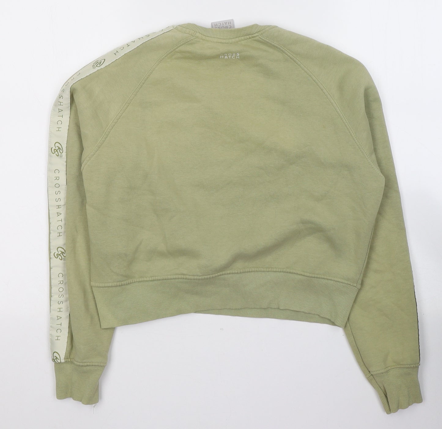 Crosshatch Womens Green  Cotton Pullover Sweatshirt Size S  Pullover