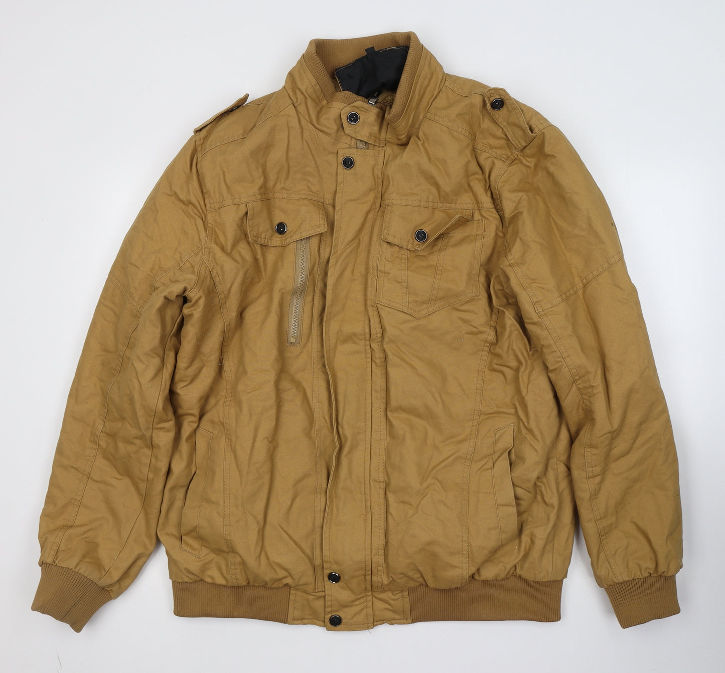 Preworn Mens Brown   Jacket Coat Size XL  Zip