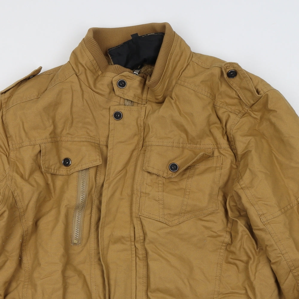 Preworn Mens Brown   Jacket Coat Size XL  Zip