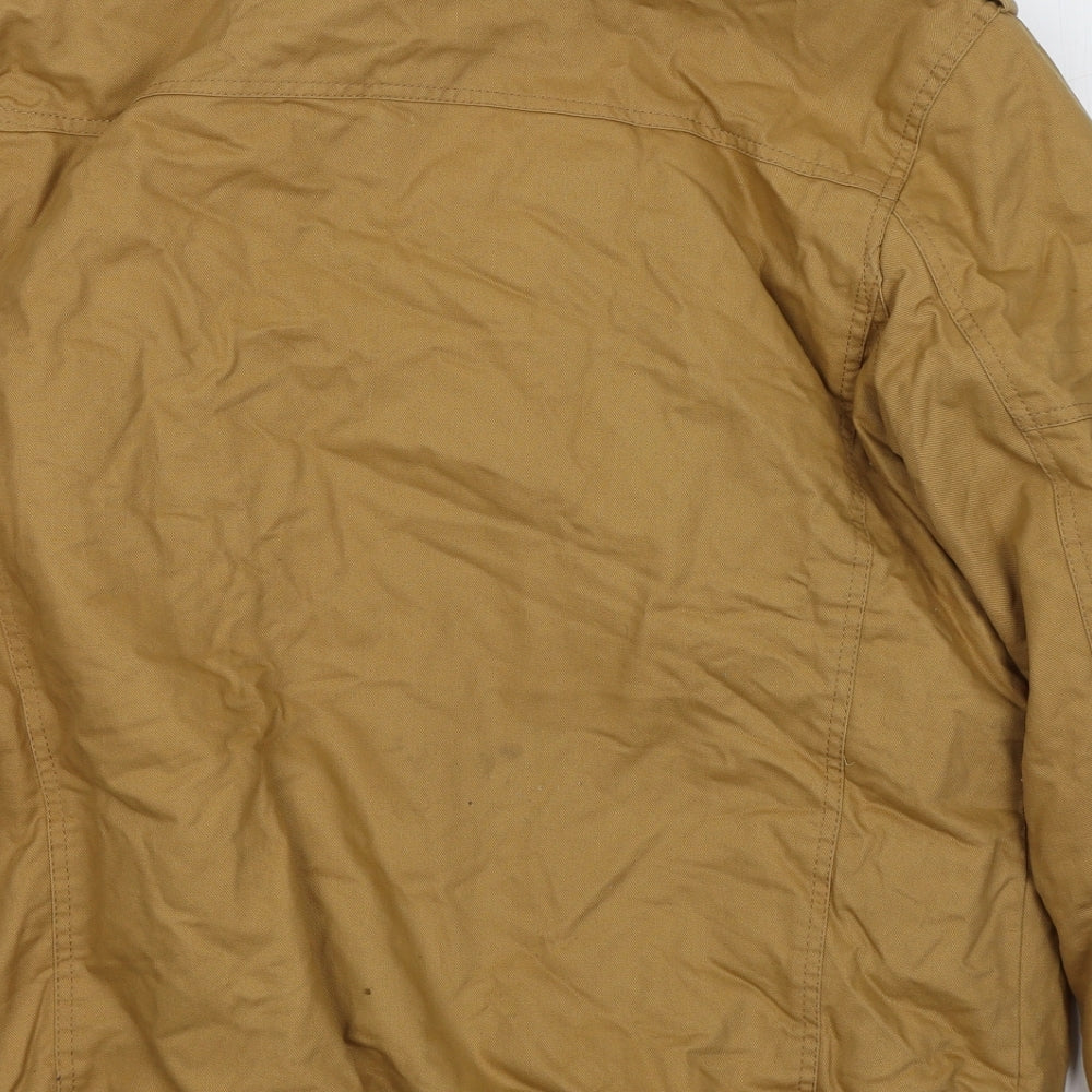 Preworn Mens Brown   Jacket Coat Size XL  Zip