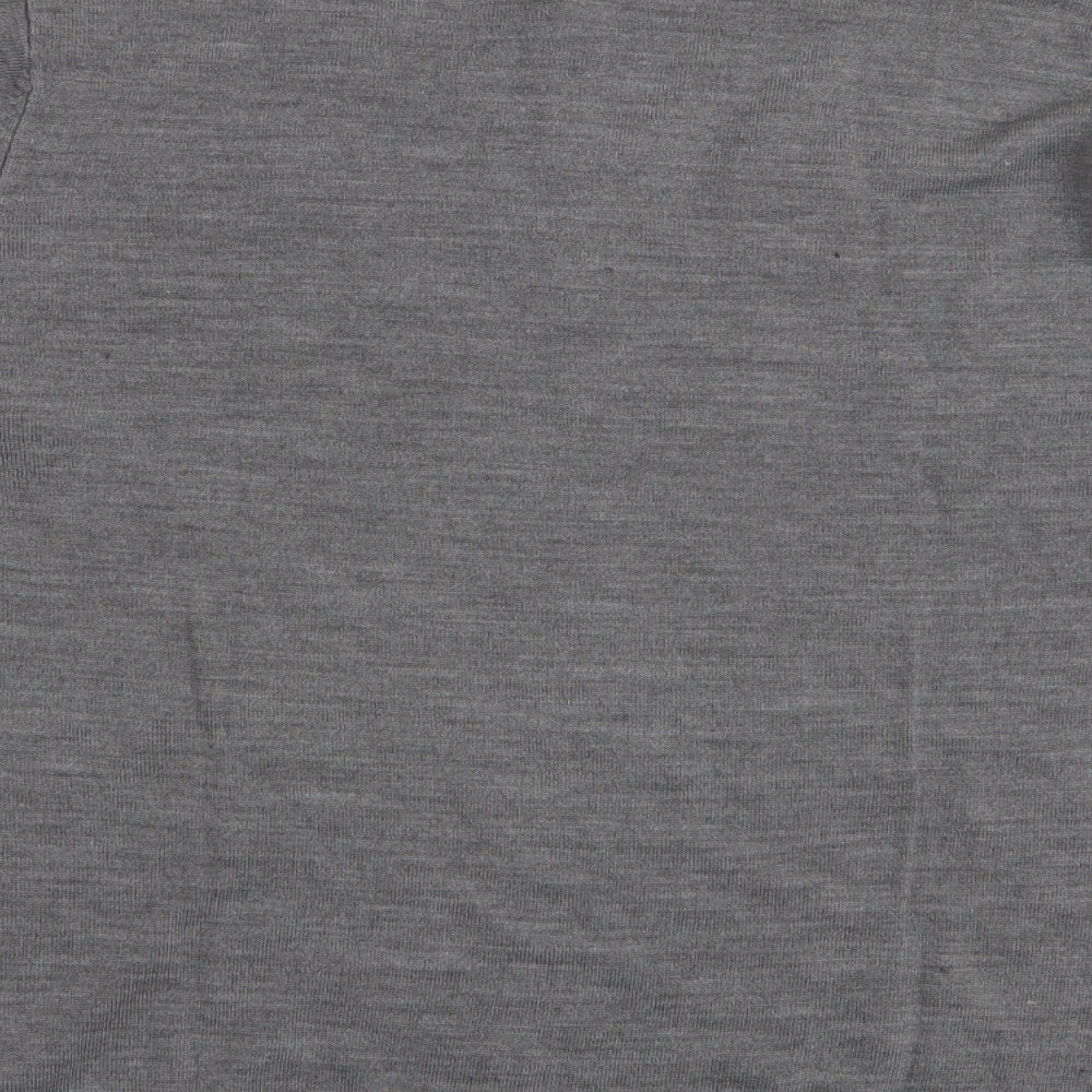 Primark Mens Grey Round Neck  Acrylic Pullover Jumper Size XL
