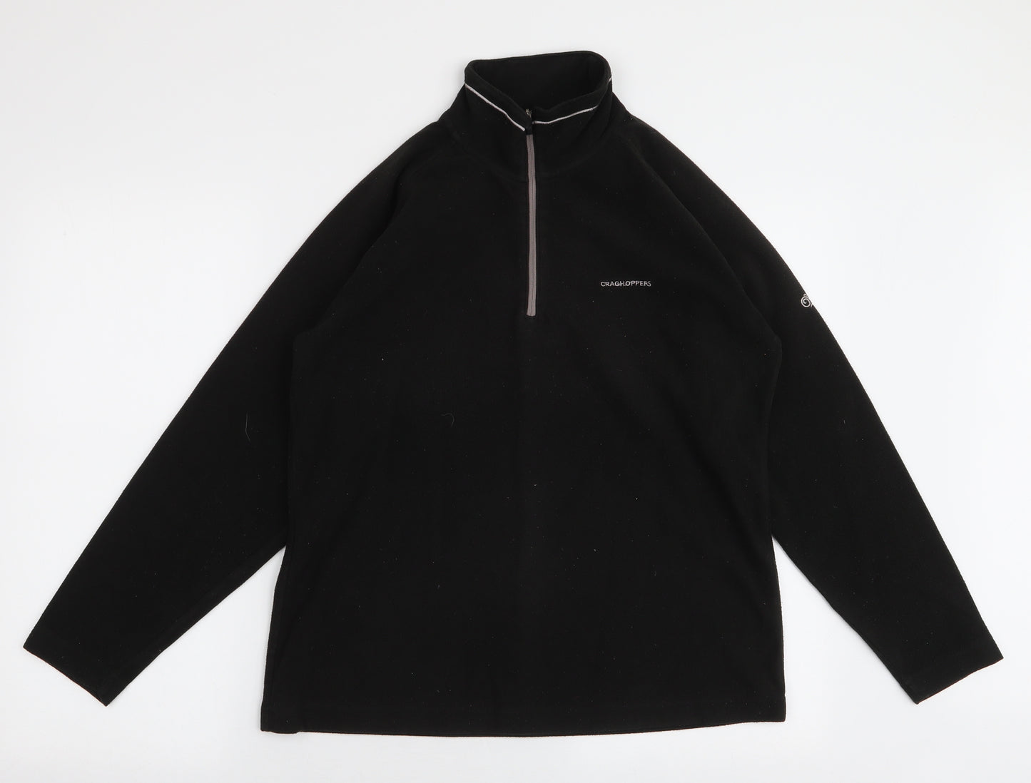 Craghoppers Womens Black  Polyester Pullover Sweatshirt Size 14  Zip