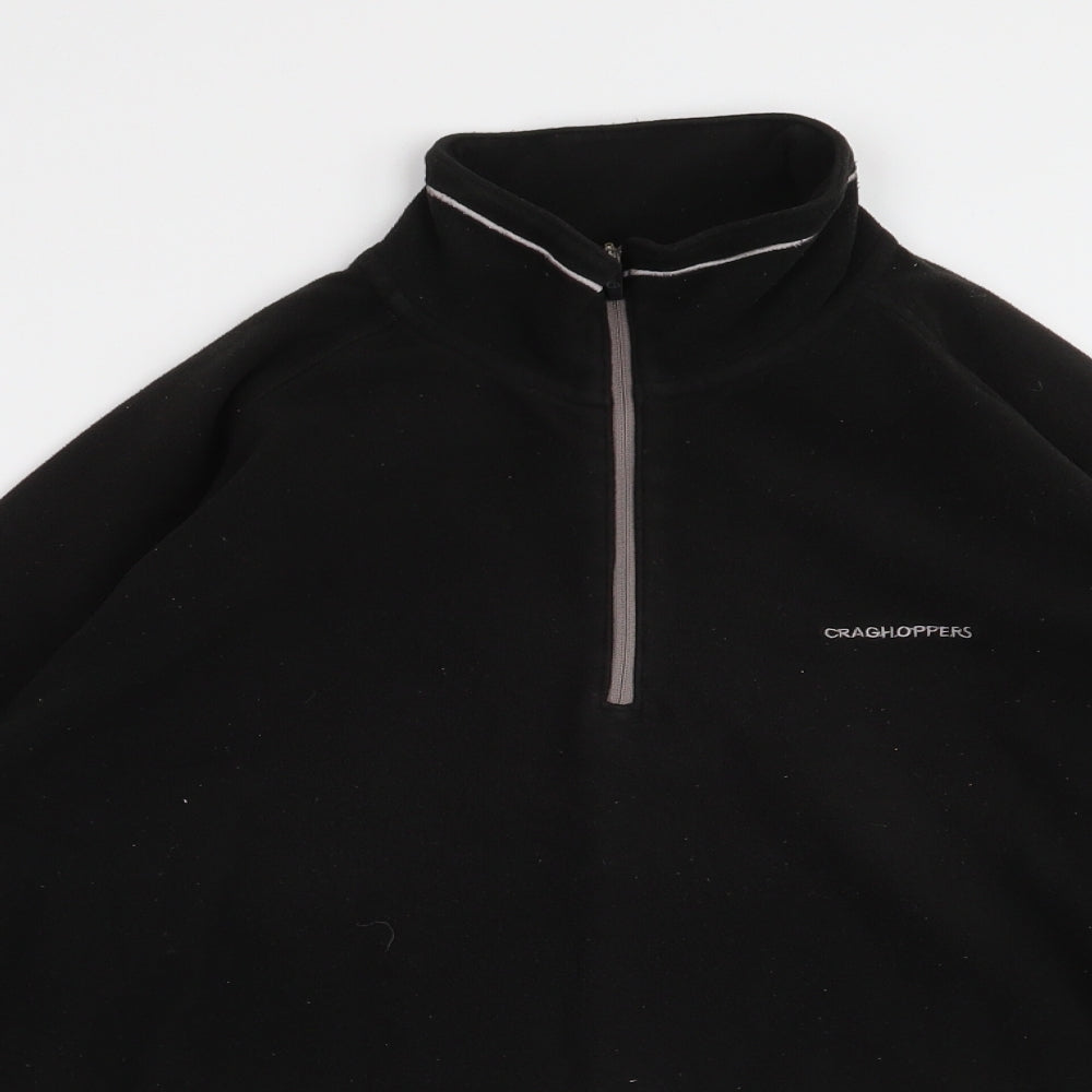 Craghoppers Womens Black  Polyester Pullover Sweatshirt Size 14  Zip