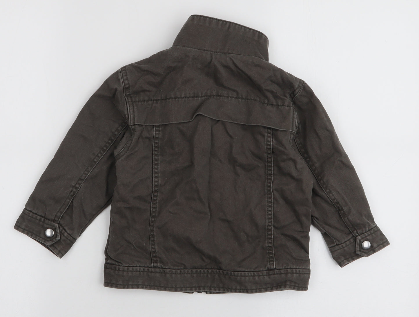 George Boys Brown   Jacket  Size 18-24 Months   Zip
