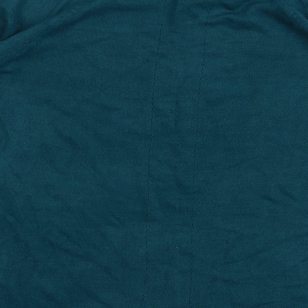 TU Womens Green Round Neck  Acrylic Pullover Jumper Size 14