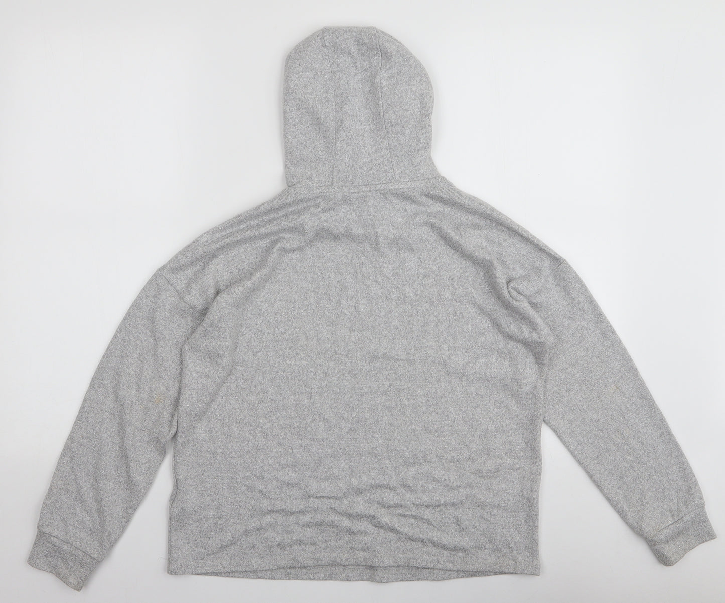 Marks and Spencer Girls Grey  Viscose Pullover Hoodie Size 11-12 Years  Pullover