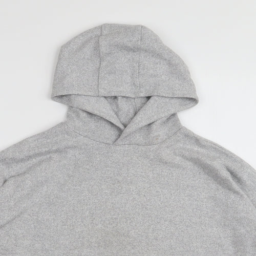 Marks and Spencer Girls Grey  Viscose Pullover Hoodie Size 11-12 Years  Pullover