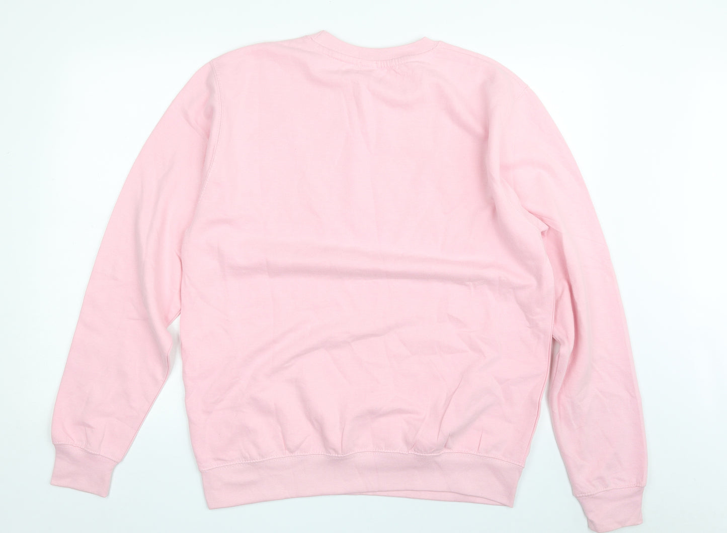 Skinny Dip Womens Pink  Cotton Pullover Sweatshirt Size L  Pullover - On Wednesdays We wear Pink