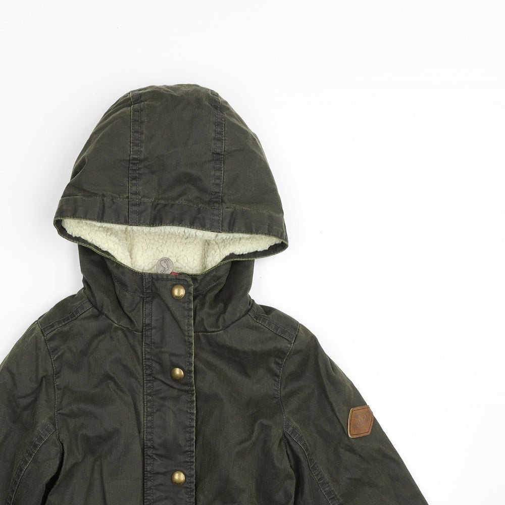 Joules Girls Green   Jacket Coat Size 5 Years  Zip