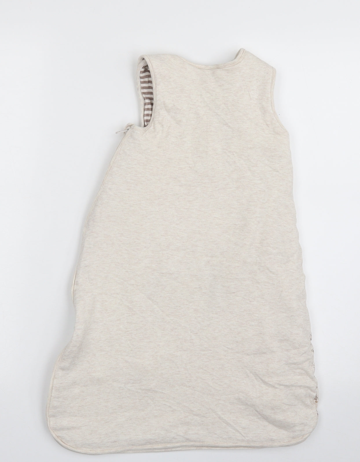 Janico Baby Beige  Cotton Babygrow One-Piece Size 0-3 Months  Snap - Bear