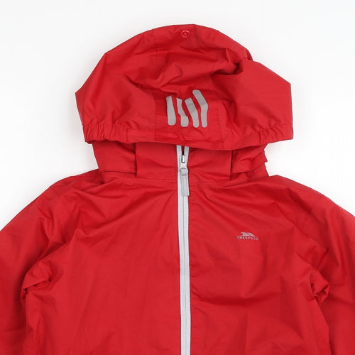 Trespass Boys Red   Jacket Coat Size 11-12 Years  Zip