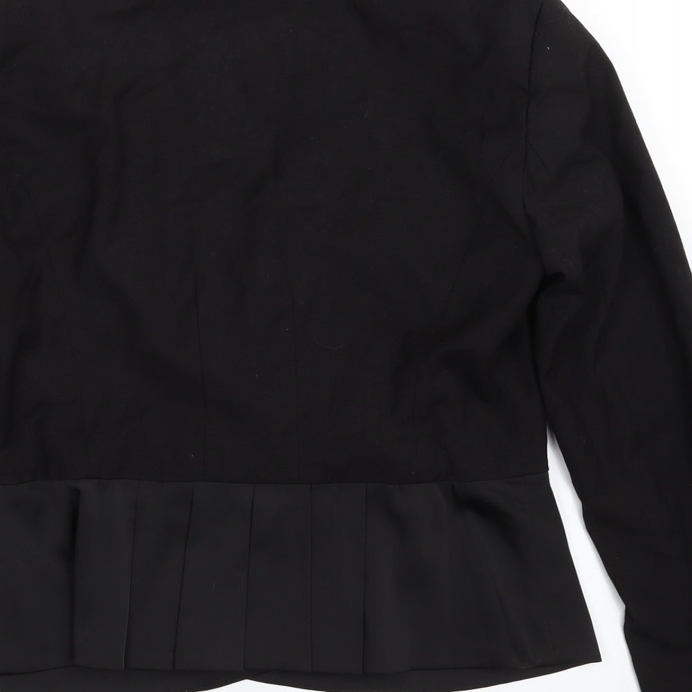 Philosophy Blues Original Womens Black   Jacket Blazer Size 8  Snap