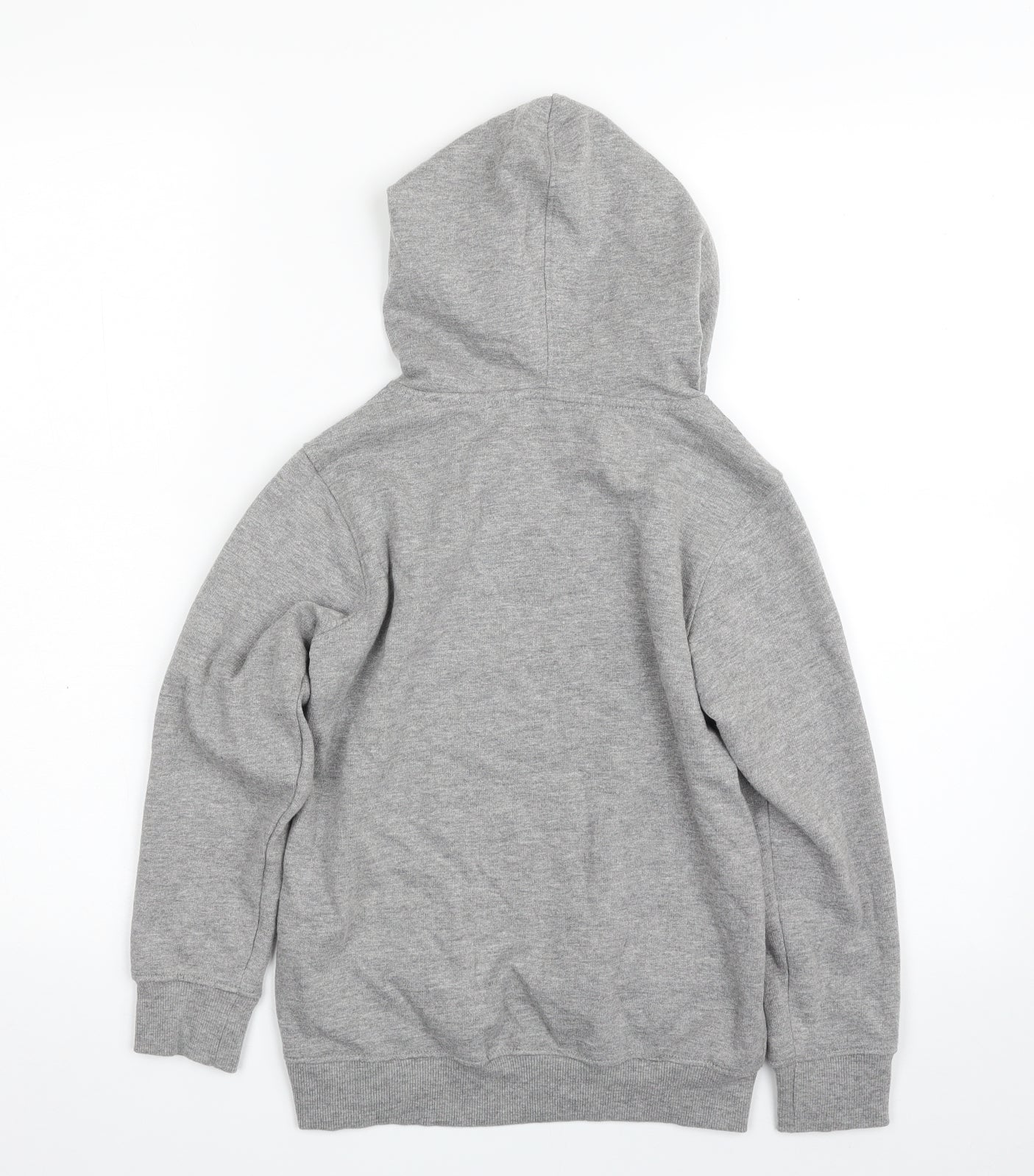 Loststock Boys Grey  Cotton Pullover Hoodie Size 8-9 Years  Pullover - Dinosaur