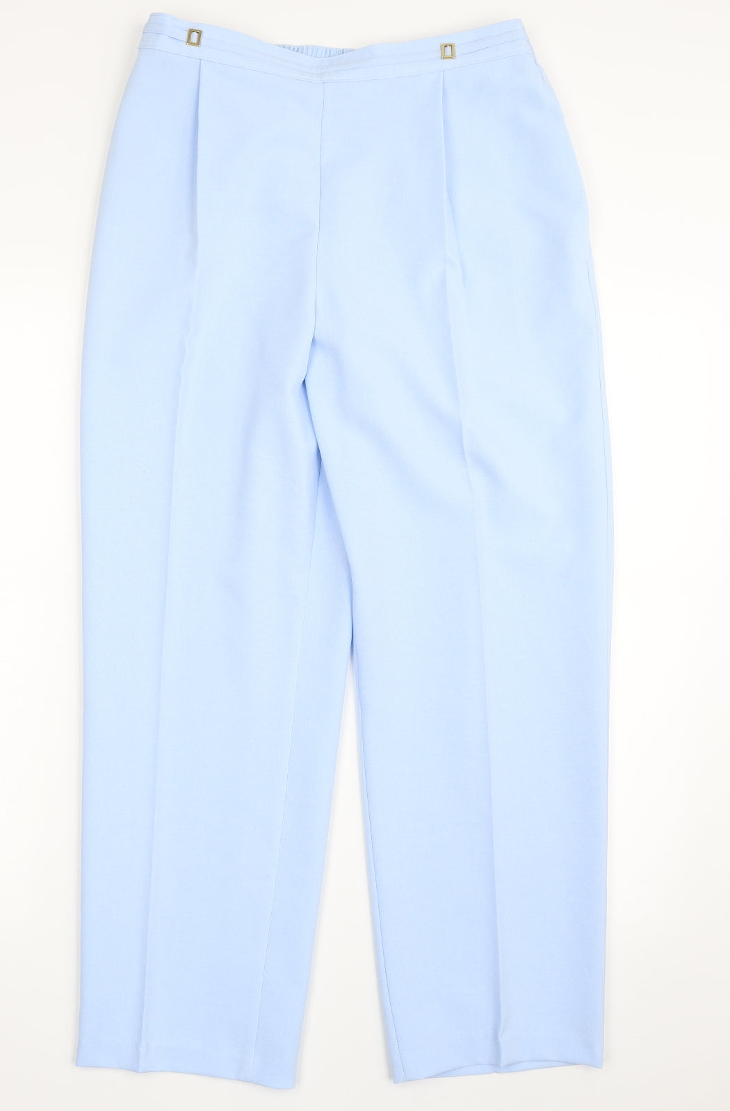 Marks and Spencer Womens Blue  Polyester Dress Pants Trousers Size 12 L27 in Regular