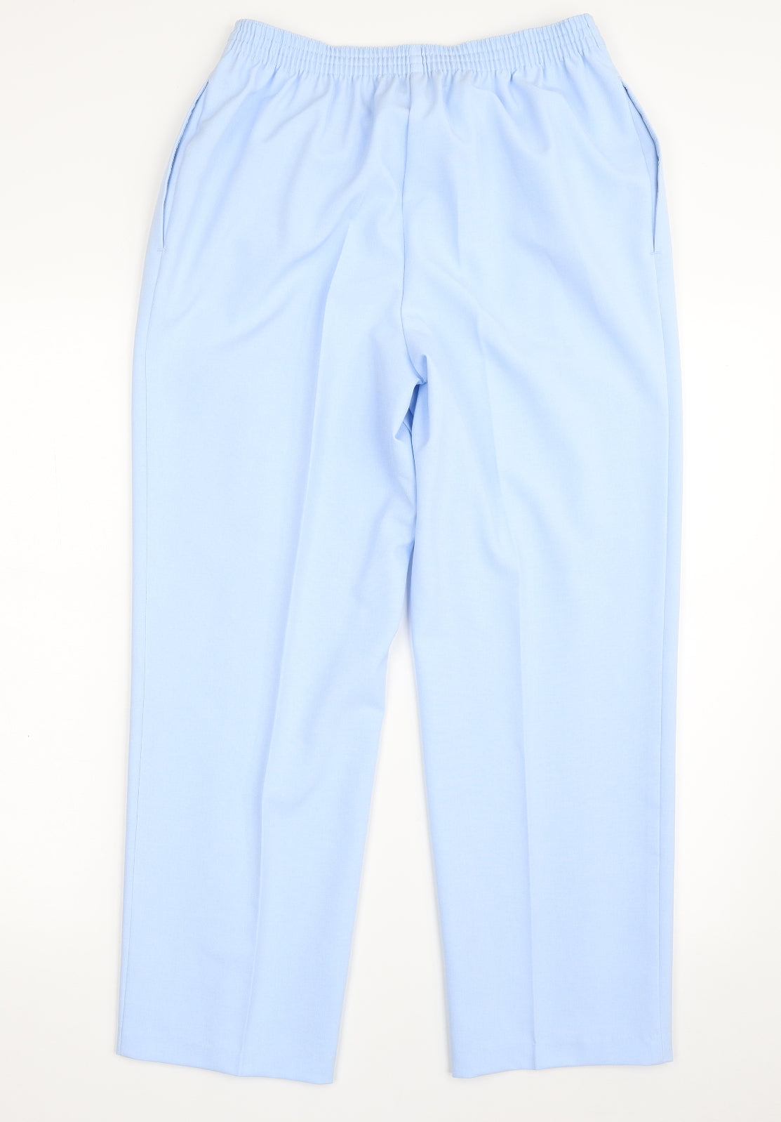 Marks and Spencer Womens Blue  Polyester Dress Pants Trousers Size 12 L27 in Regular