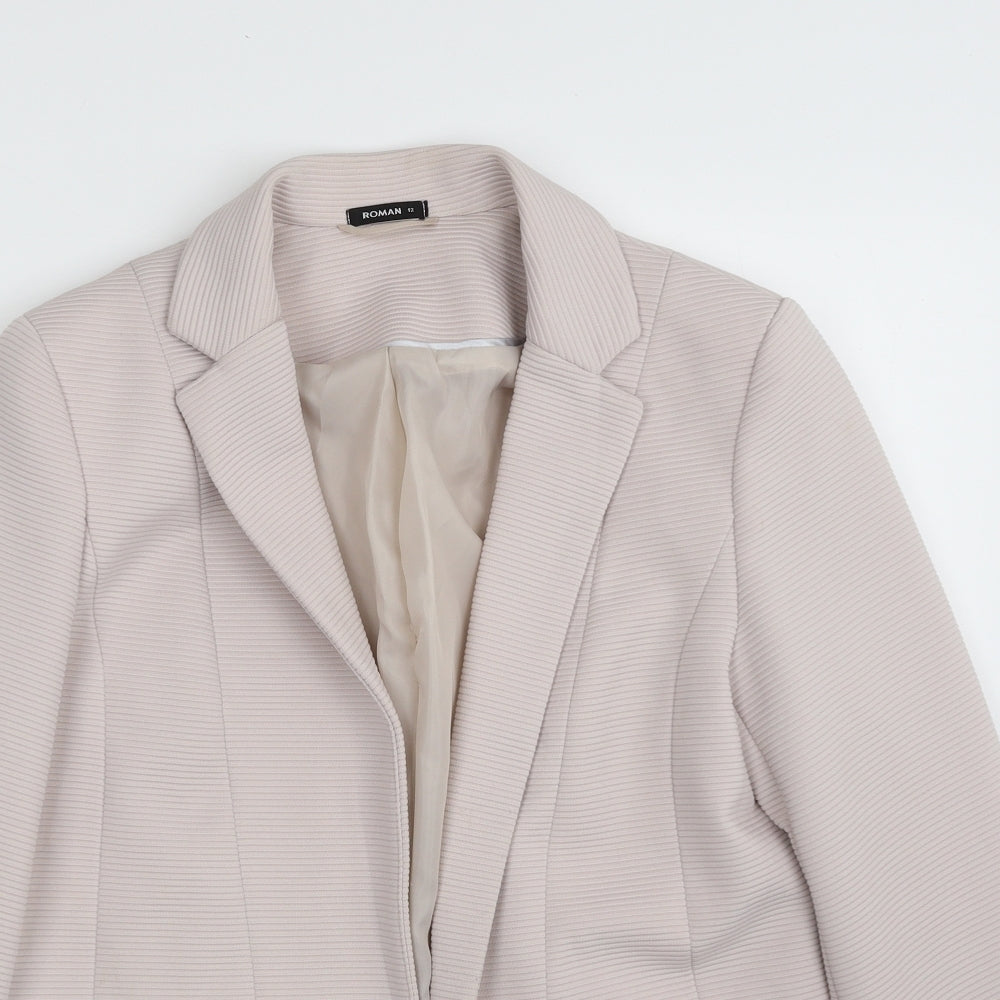 Roman Womens Purple   Jacket Blazer Size 12