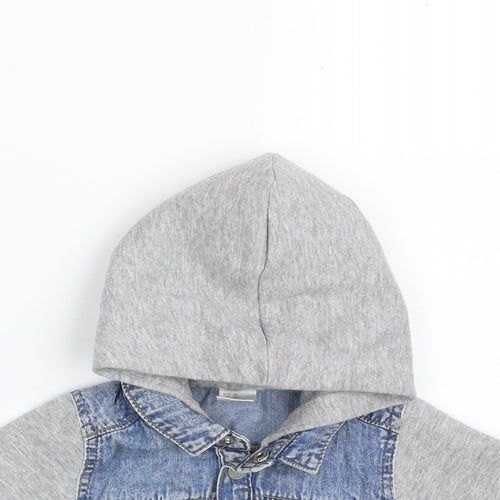 H&M Boys Blue   Jacket  Size 3-6 Months   Snap