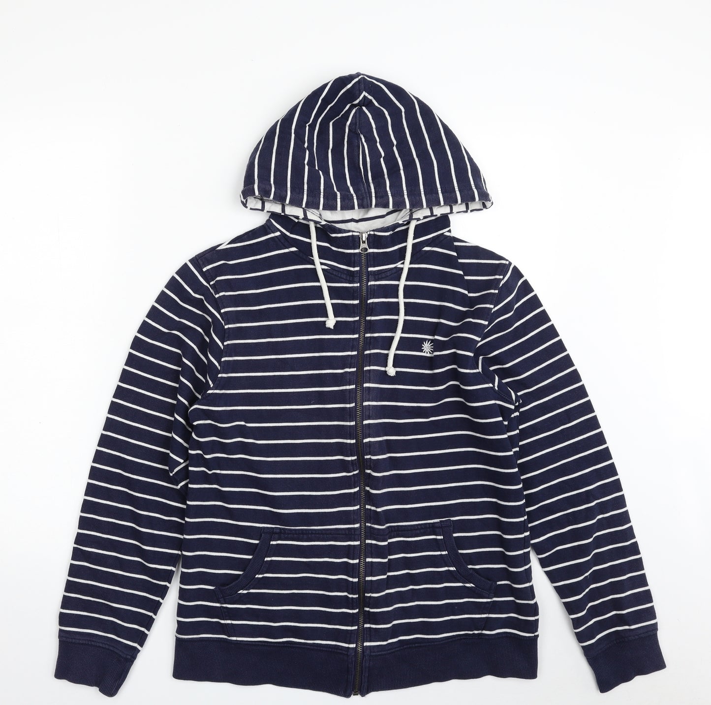 Beacan Cove Womens Blue Striped  Jacket  Size 12  Zip