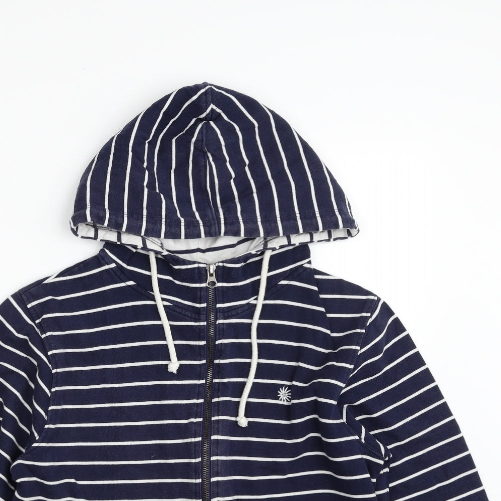 Beacan Cove Womens Blue Striped  Jacket  Size 12  Zip