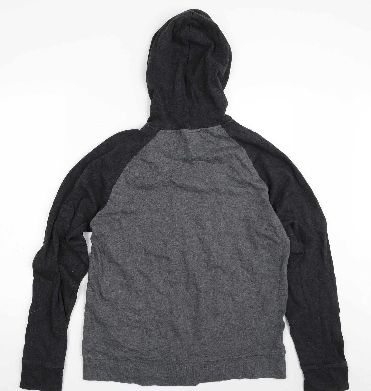 Reebok Mens Grey  Cotton Pullover Hoodie Size M