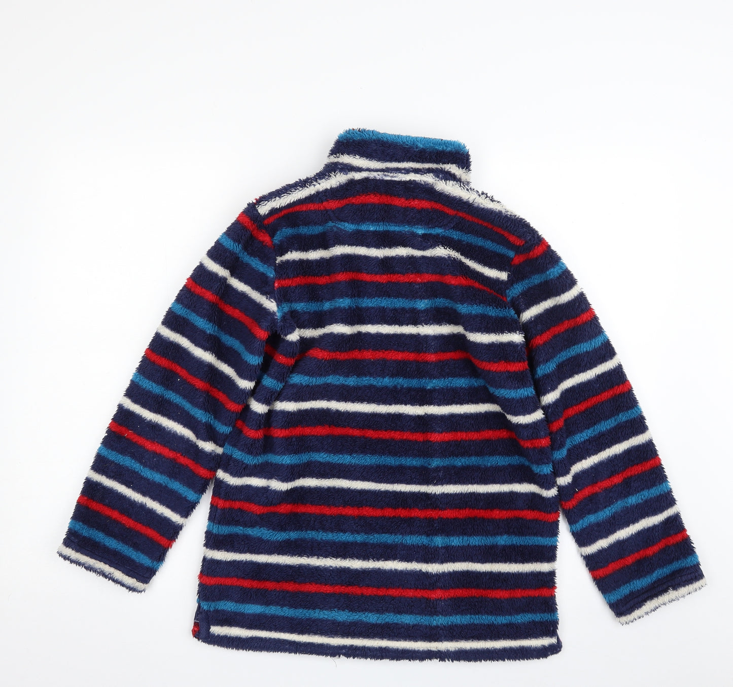 Joules Girls Blue Striped 100% Polyester Pullover Sweatshirt Size 11-12 Years  Pullover