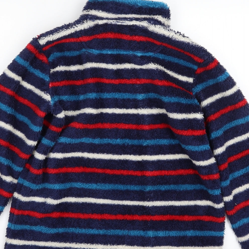 Joules Girls Blue Striped 100% Polyester Pullover Sweatshirt Size 11-12 Years  Pullover