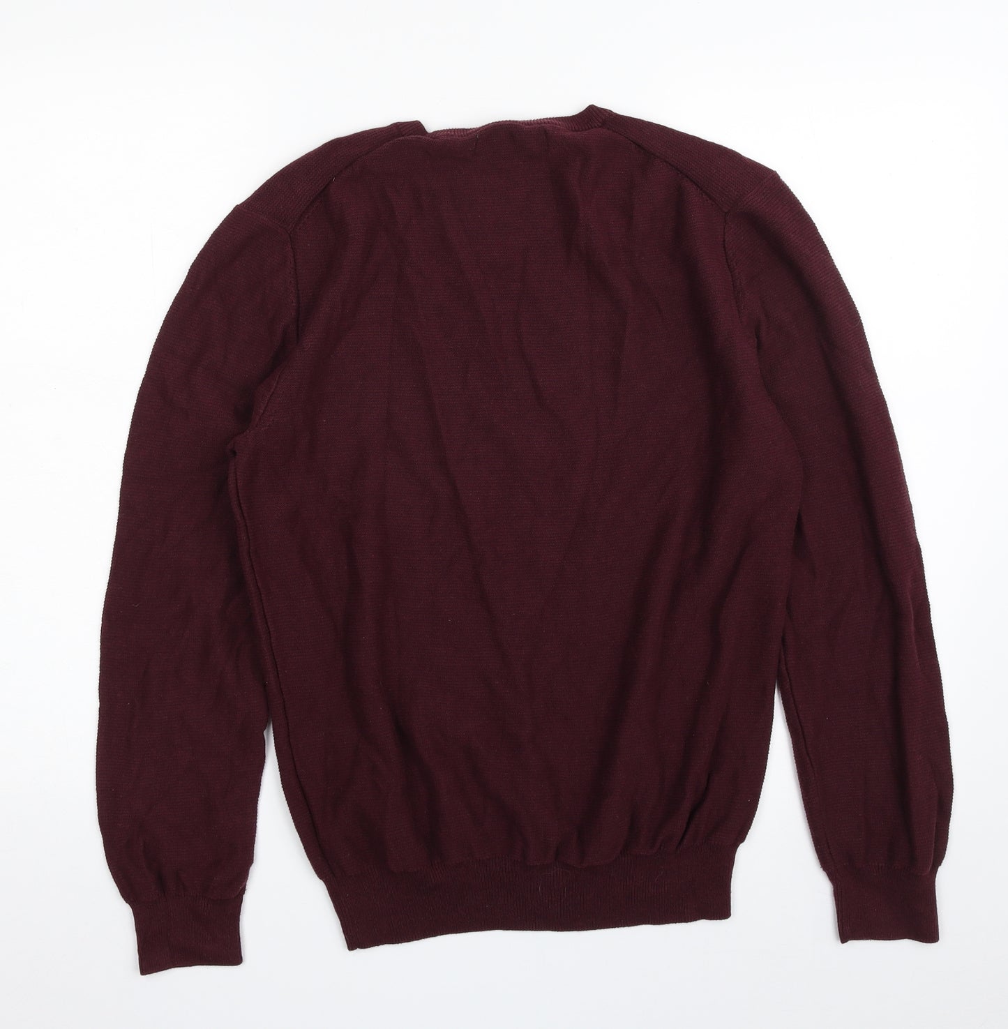 Primark Mens Purple Crew Neck  Cotton Pullover Jumper Size M