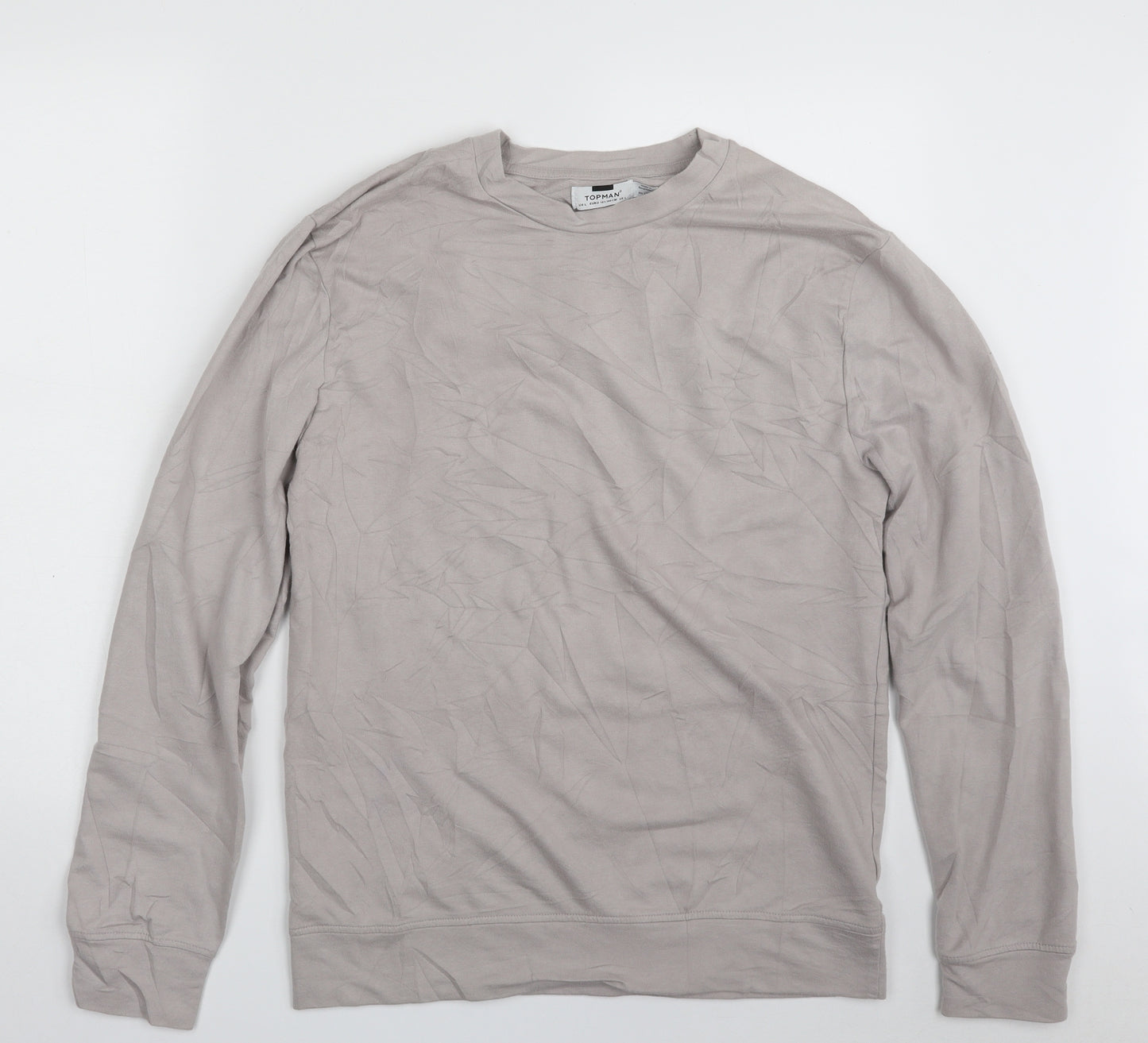 Topman Mens Purple  Cotton Pullover Sweatshirt Size L