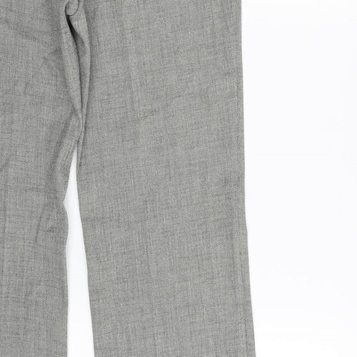 New Look Womens Grey  Polyester Trousers  Size 10 L33 in Regular Zip