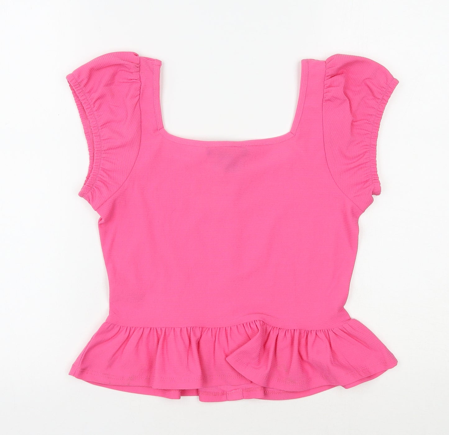 Primark Womens Pink  Polyester Jersey Blouse Size 4 Sweetheart