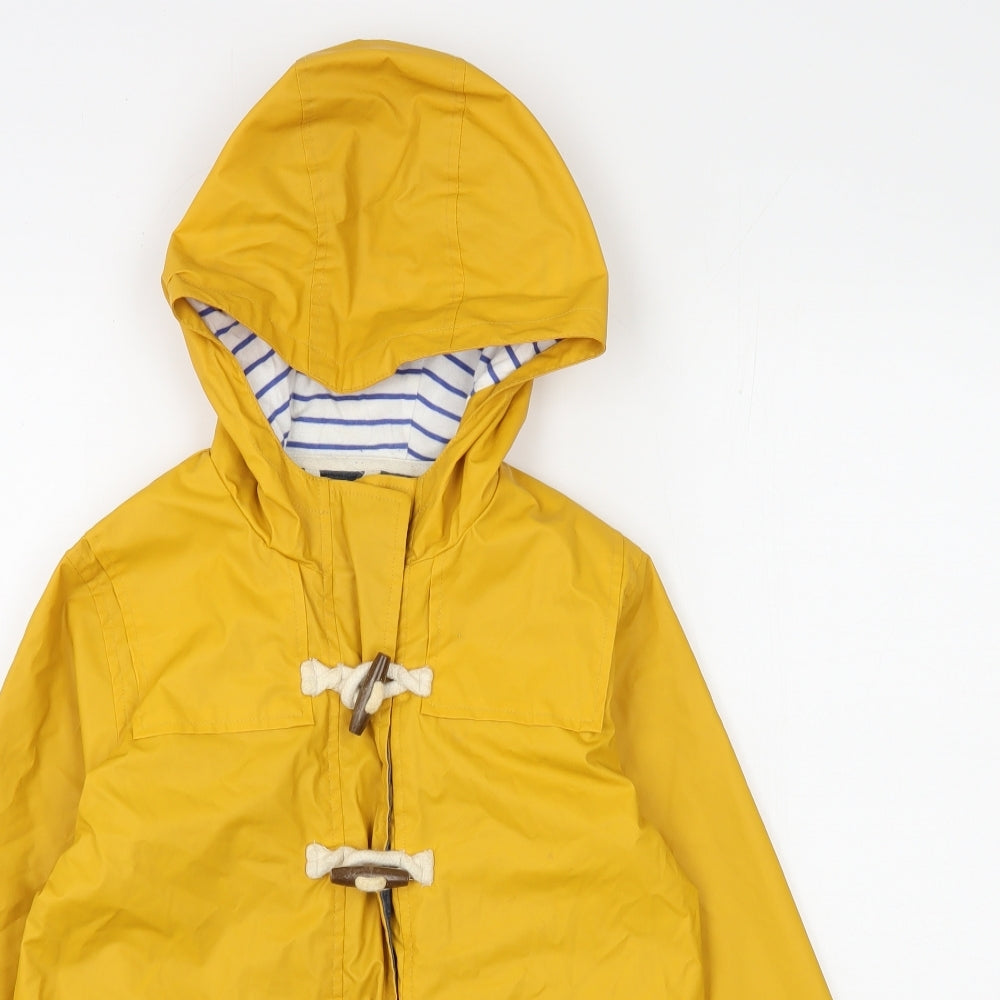 NEXT Girls Yellow   Rain Coat Coat Size 10 Years  Zip