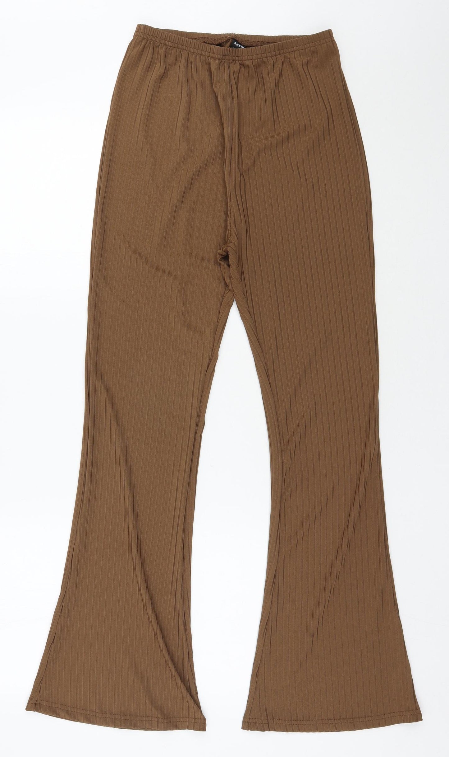 SheIn Womens Brown  Polyester Trousers  Size M L29 in Regular