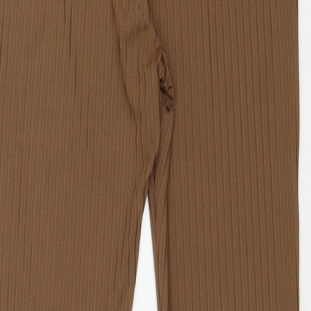 SheIn Womens Brown  Polyester Trousers  Size M L29 in Regular