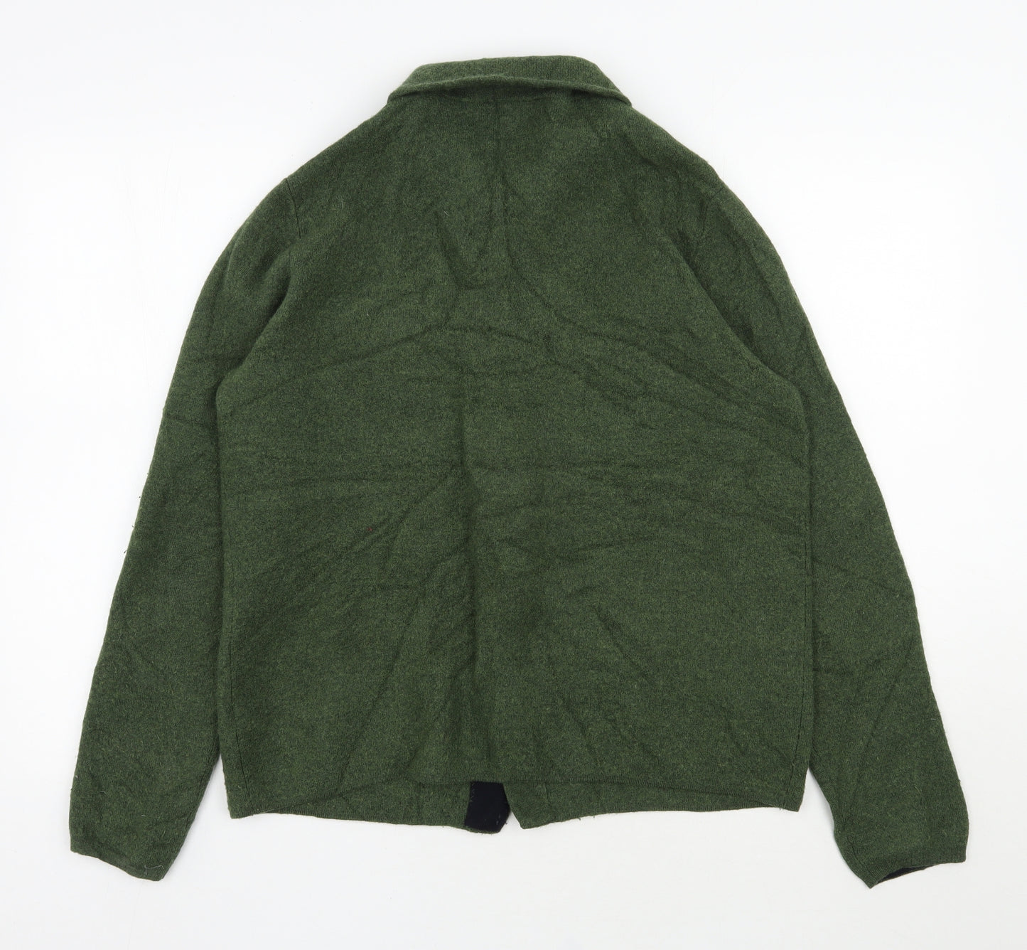 Boden Womens Green Collared  Wool Cardigan Jumper Size L