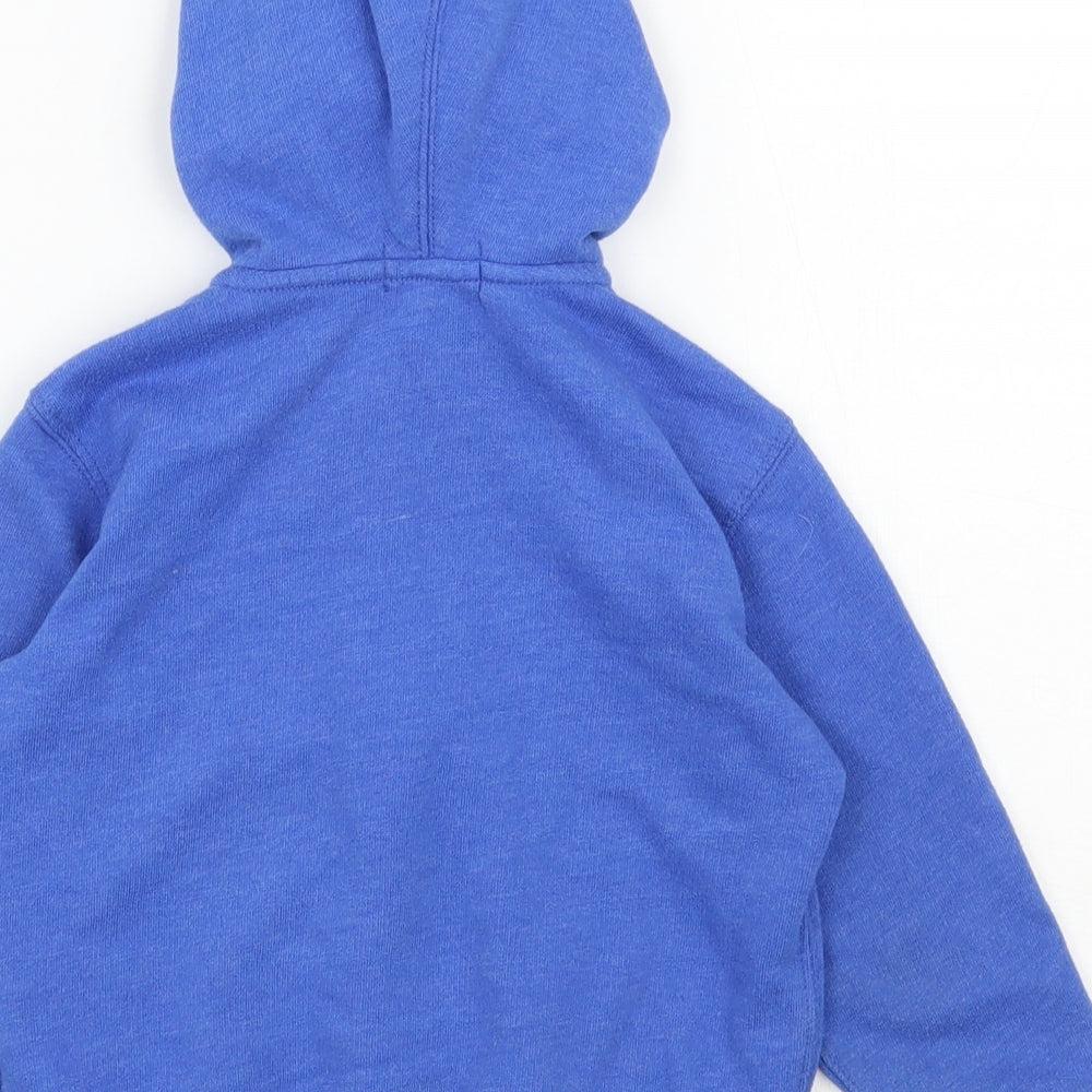 Ralph Lauren Boys Blue  Cotton Cardigan Hoodie Size 3 Years  Zip