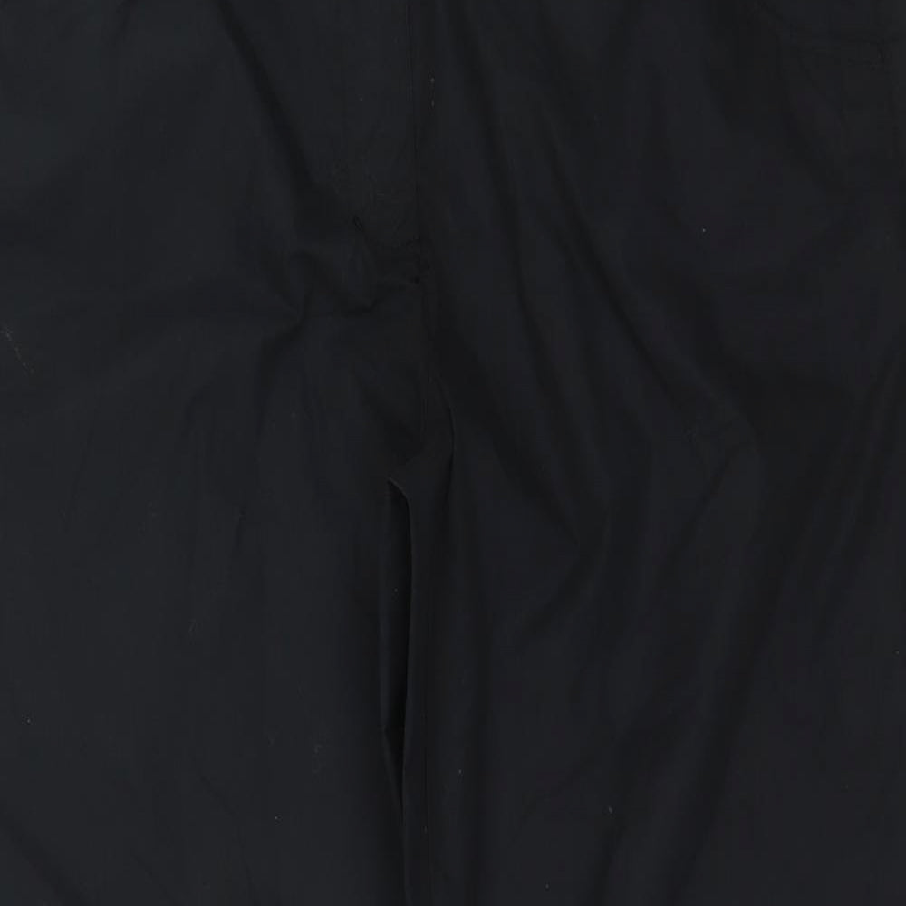 Mountain Warehouse Womens Black  Polyester Capri Trousers Size 16 L30.5 in Regular Zip