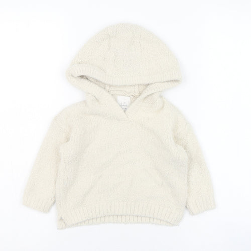 F&F Girls Ivory  Polyamide Pullover Jumper Size 9-12 Months  Pullover - Mrs Hinch