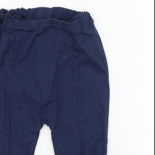 NEXT Girls Blue  Cotton Capri Trousers Size 6-9 Months  Pullover