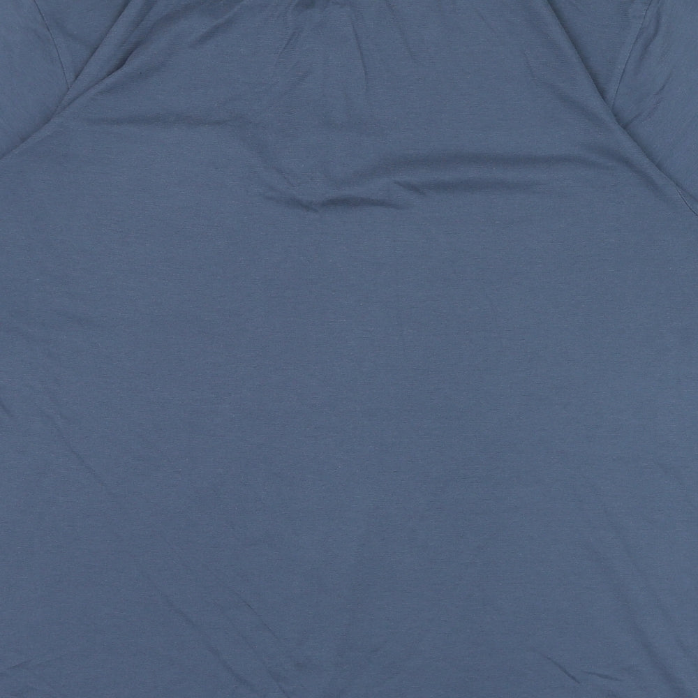 Pierre Sangan Mens Blue  Cotton  Polo Size L Collared Button