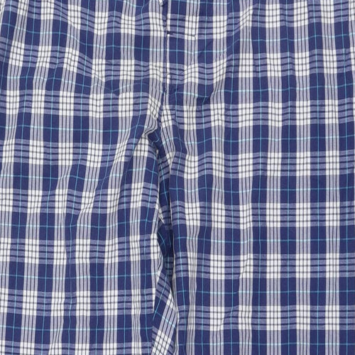 Protocol Mens Blue Check Cotton  Lounge Pants Size M   - Loungewear