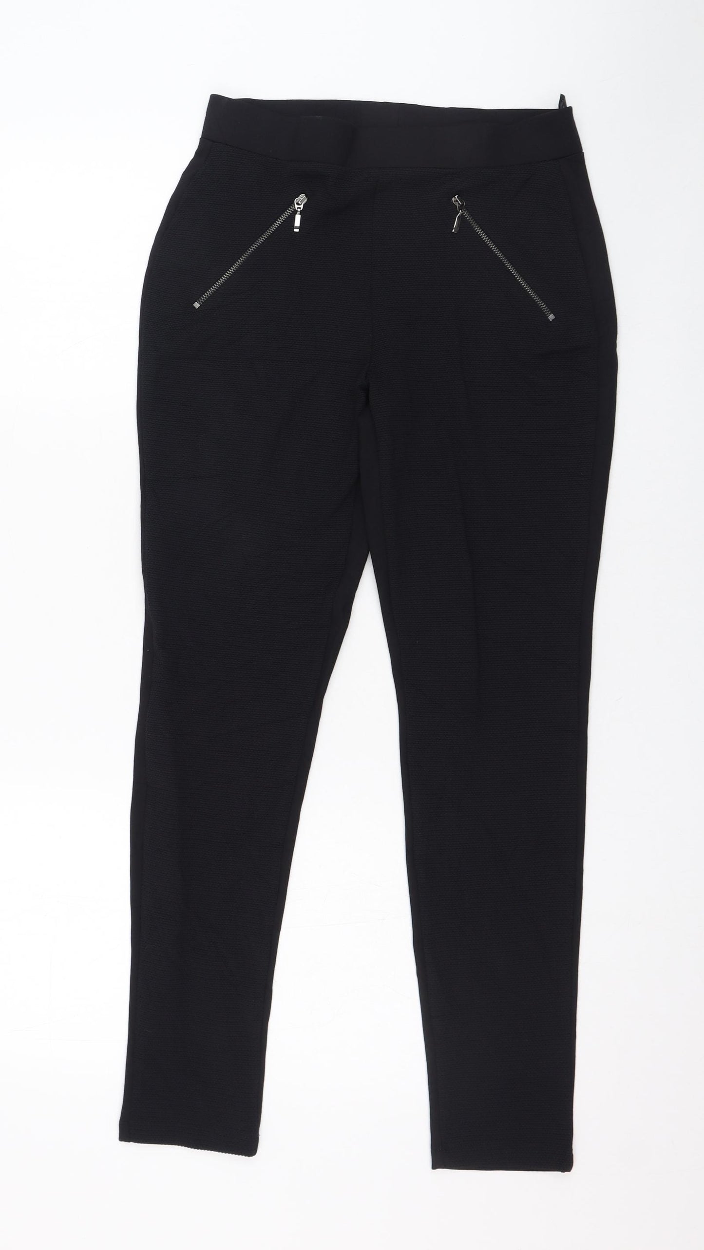 Marks and Spencer Womens Black  Viscose Jogger Leggings Size 10 L26 in